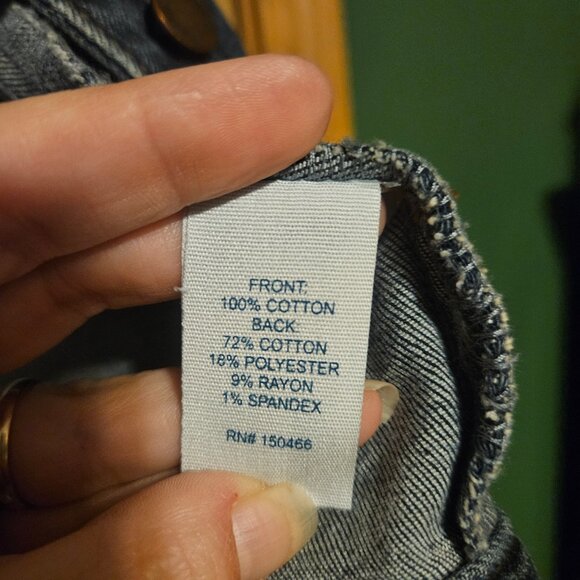 Womens Market & Spruce Camila Boyfriend Denim Jacket, indigo, size 2X - Picture 5 of 5